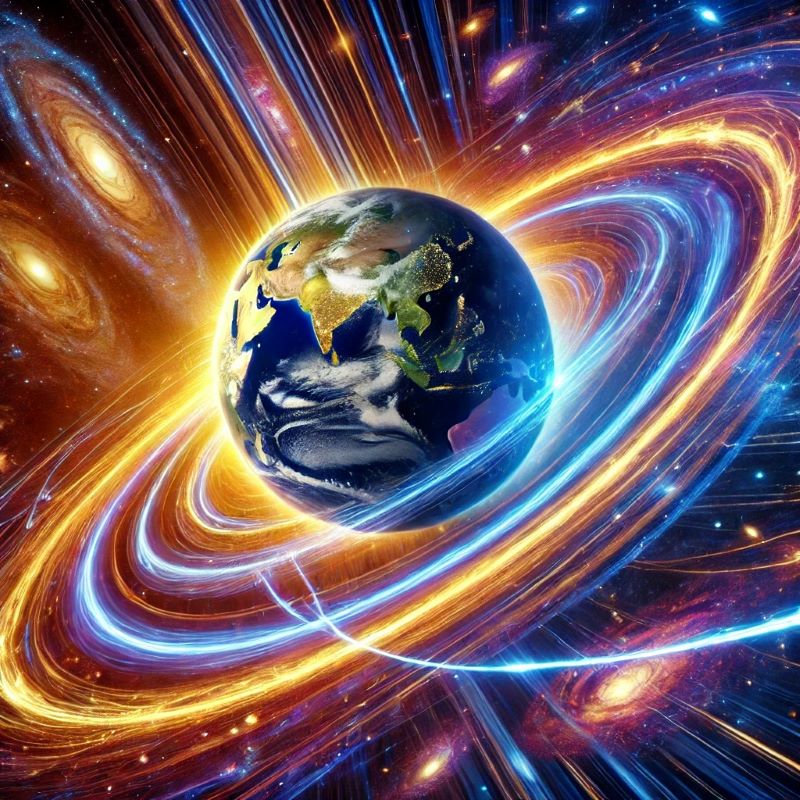 kinetic illusion where earth is hurtling towards space at cosmic speeds and yet everything feels motionless