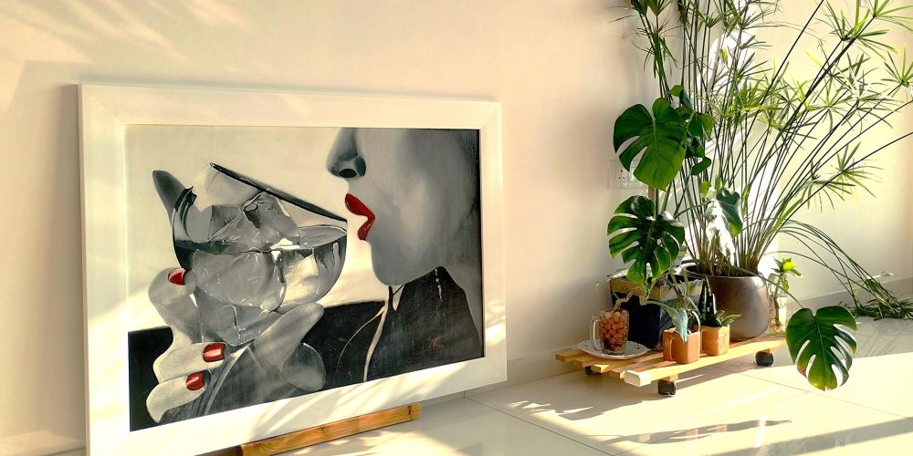 The goddess of persuasion - Peitho. Grisaille art by Nikhil Kabadi.