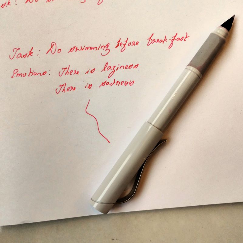 A better way to label emotions is to explicitly write them on a piece of paper. This helps you acknowledge the emotion to its fullest.