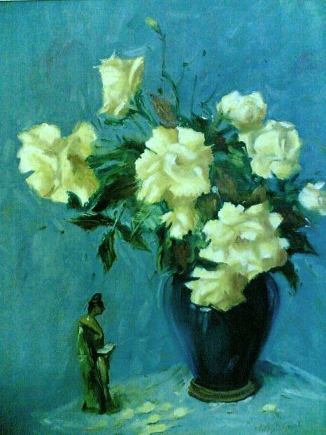 Yellow Roses. Oil painting by Nikhil Kabadi