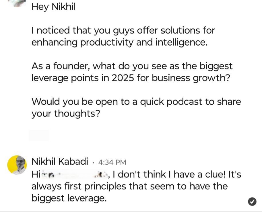 What do you see as the biggest leverage points in 2025 for business growth?