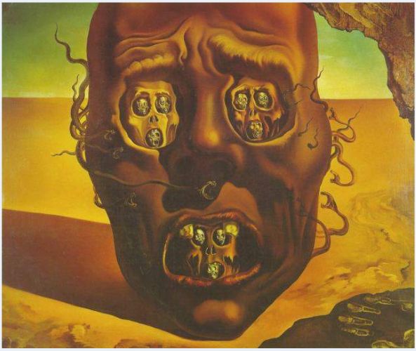 Visage of War (Face of war), 1940 by Salvador Dali