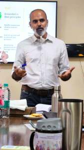 Nikhil Kabadi giving an overview on the Mindful Productivity skill - ProProPhro Circles.